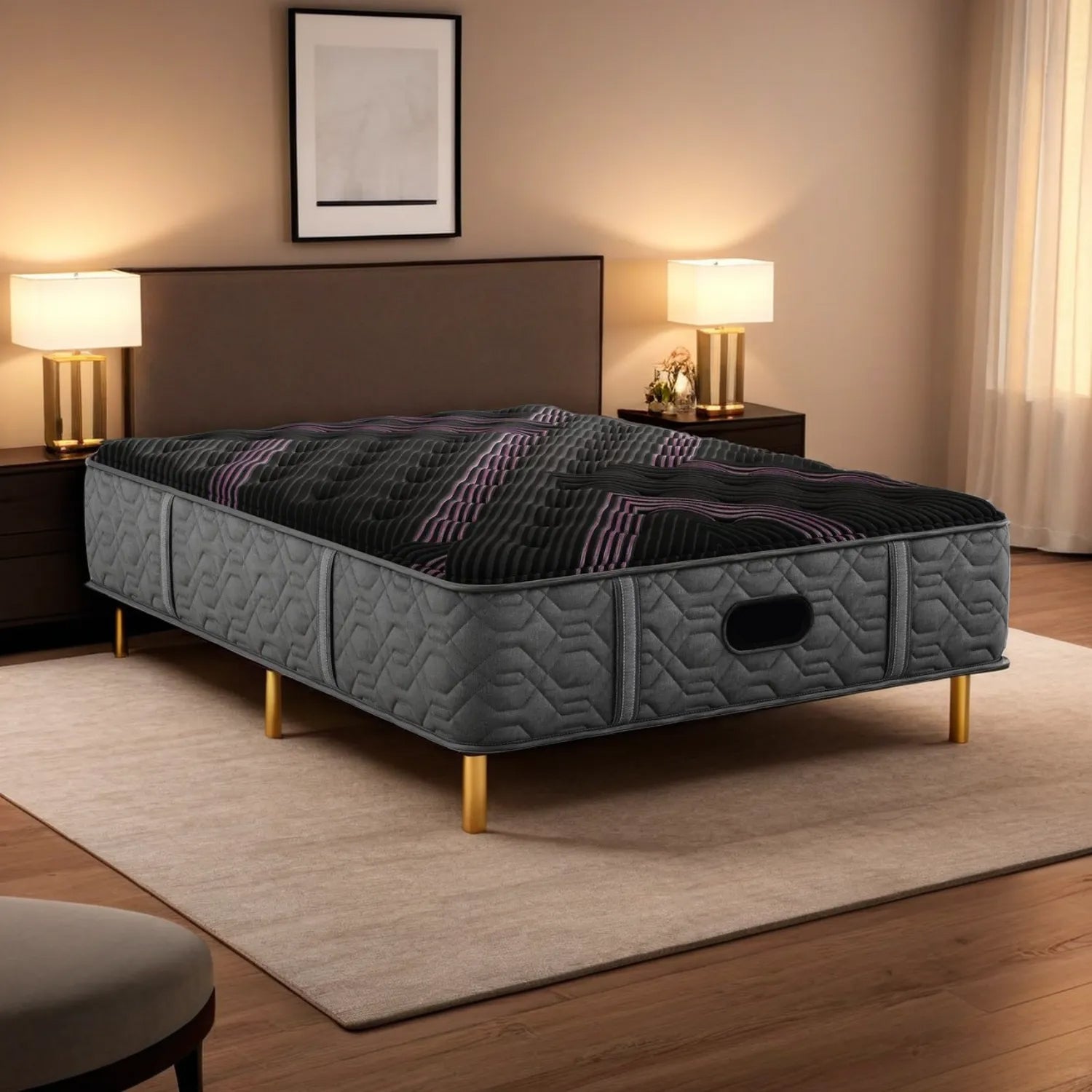 6i Custom Adjustable Bed iDealBed & Black Series Two Medium Mattress (Bundle Price)