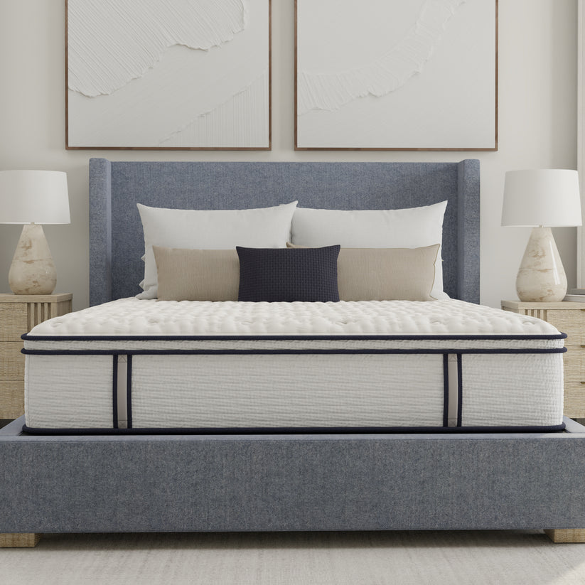 Sofinity Hybrid Signature, Sofinity Foam, Patented Edge Support  - Medium Firm Euro Top 12 inch Mattress By South Bay