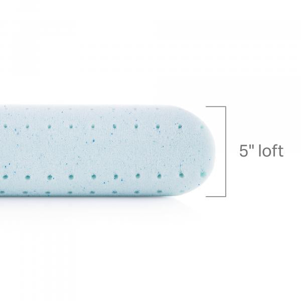 Hyperchill™ Technology Gel Memory Foam Pillow + Reversible Cooling Cover by Malouf