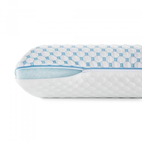 Hyperchill™ Technology Gel Memory Foam Pillow + Reversible Cooling Cover by Malouf