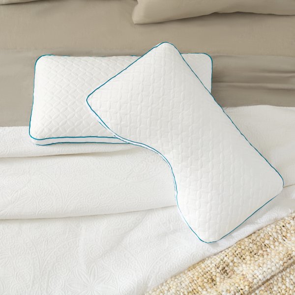 Malouf FlexFill Foam Fiber Pillow With HyperChill Cover