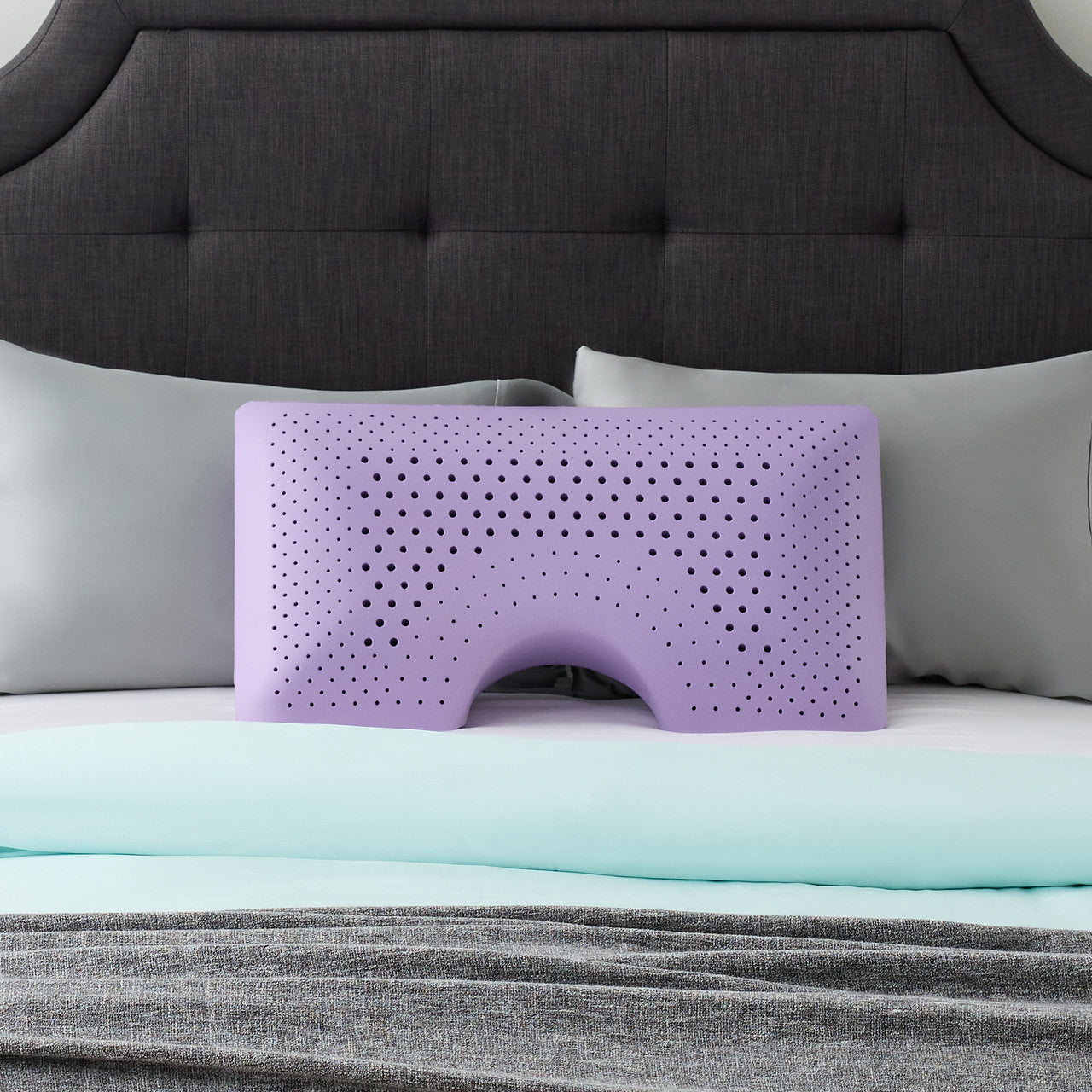 Malouf Shoulder Zoned Dough® Lavender Pillow