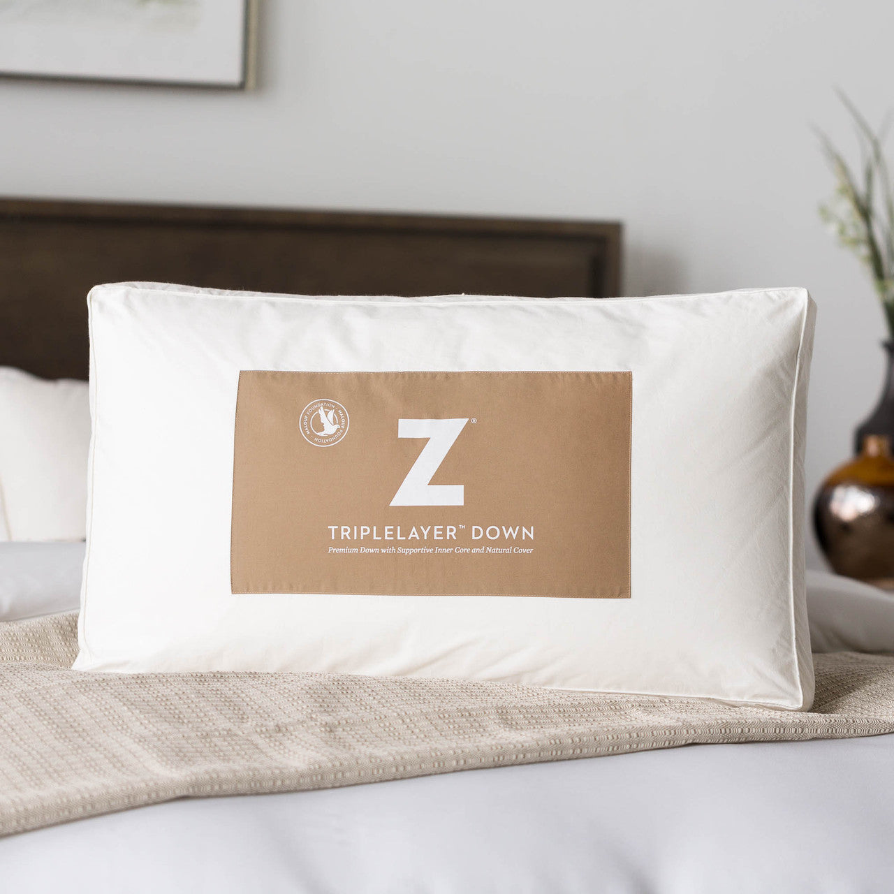 Z™ TripleLayer™ Down Pillow by Malouf