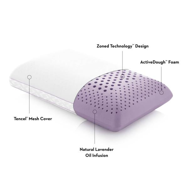 Malouf Zoned ActiveDough + Lavender Pillow