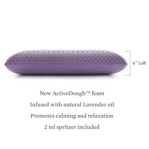 Malouf Zoned ActiveDough + Lavender Pillow