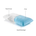 Malouf Shoulder Zoned Gel Dough® Pillow – Ergonomic Memory Foam Pillow