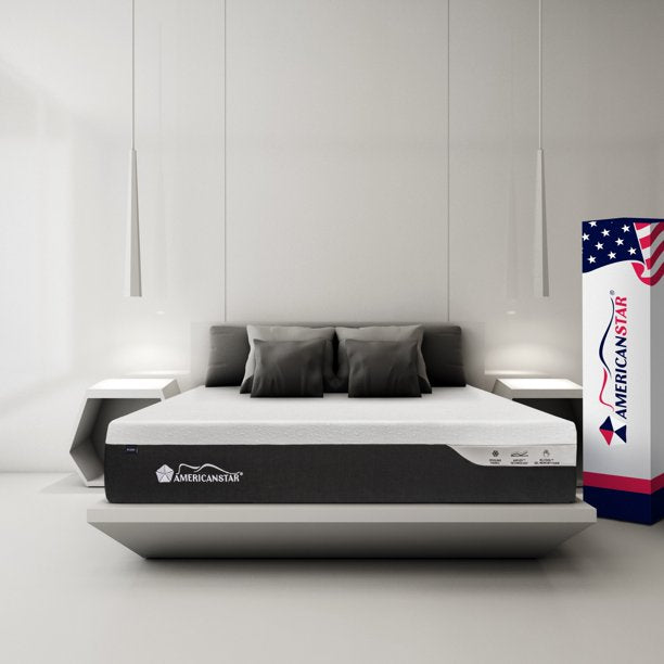 Sweet Medium 10” Memory Foam Latex Mattress Americanstar