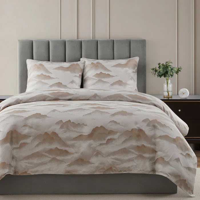 Serenity Modern Jacquard Bedding Set HiEnd Accents