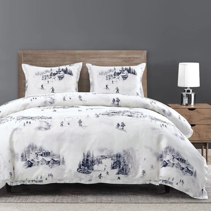 Ski Toile Lyocell Bedding Set HiEnd Accents