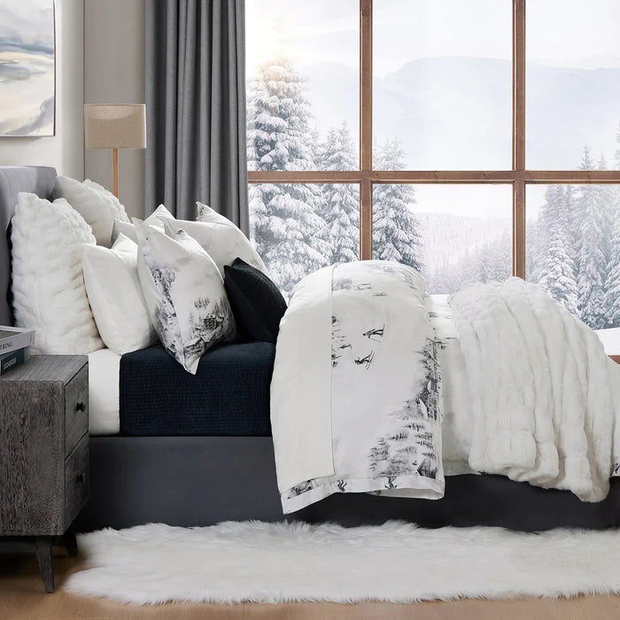 Ski Toile Lyocell Bedding Set HiEnd Accents