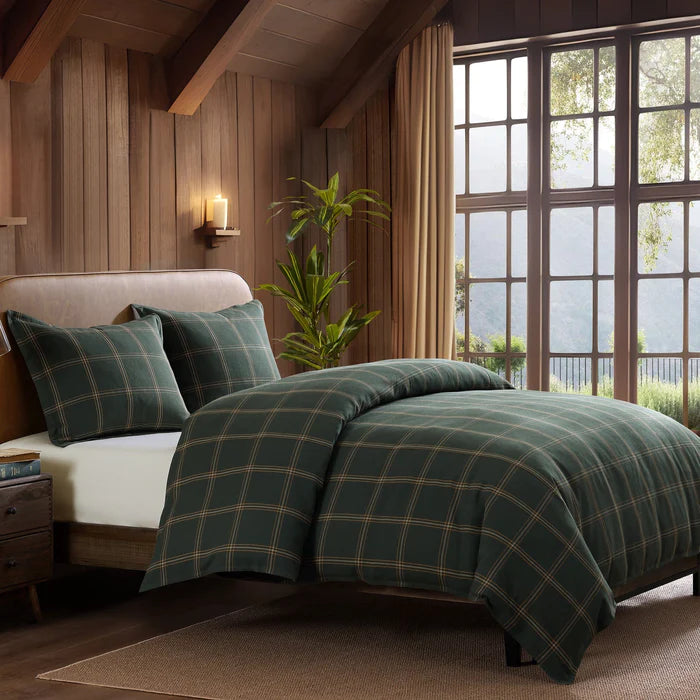 Windowpane Plaid Bedding Set HiEnd Accents