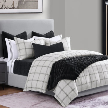 Windowpane Plaid Bedding Set