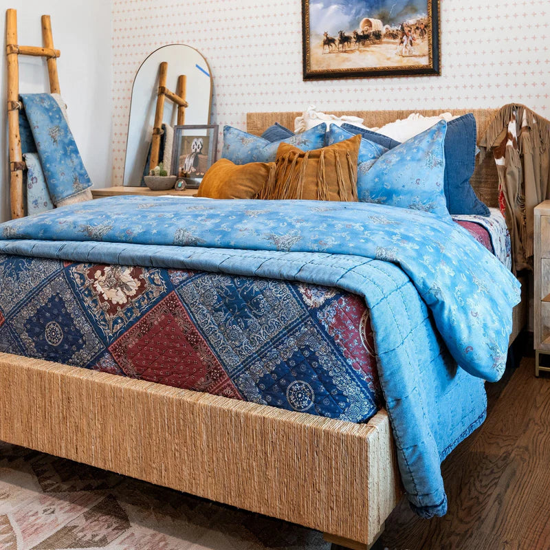 Patchwork Bandana Reversible 3Pc Quilt Set By HiEnd Accents