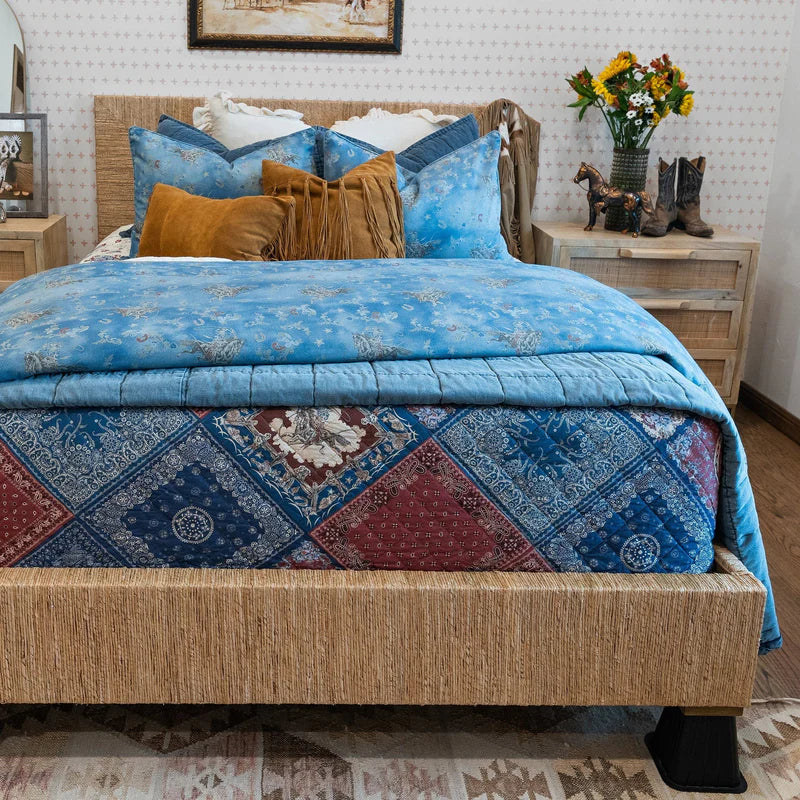 Patchwork Bandana Reversible 3Pc Quilt Set By HiEnd Accents