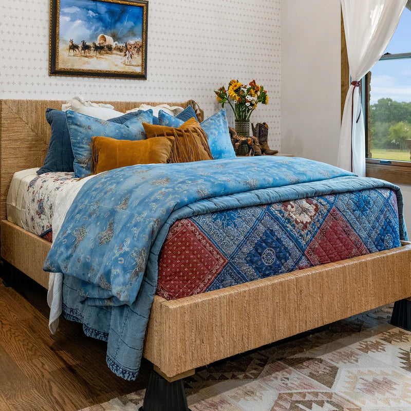 Patchwork Bandana Reversible 3Pc Quilt Set By HiEnd Accents