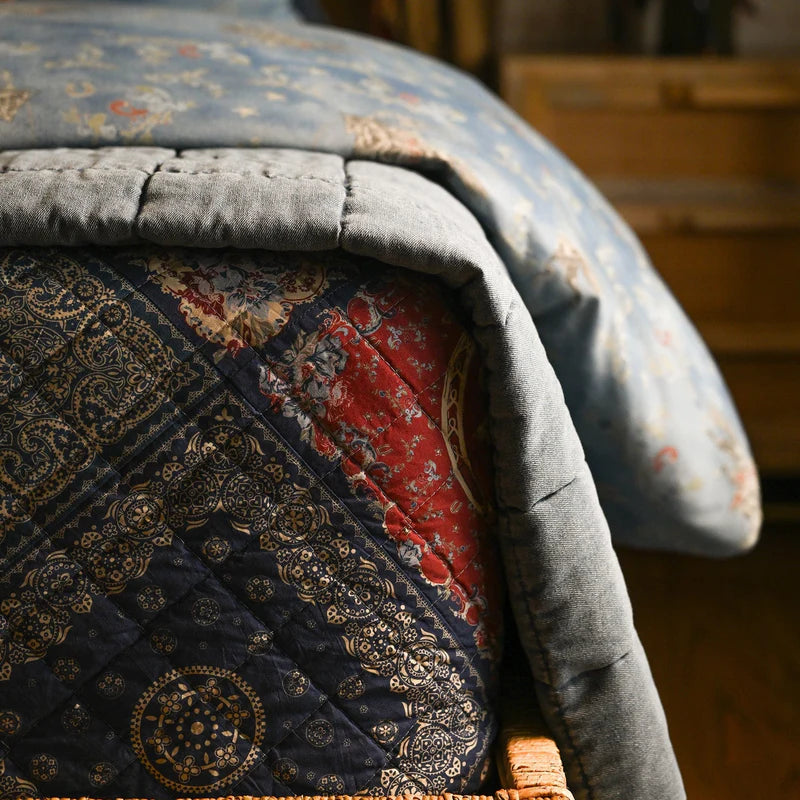 Patchwork Bandana Reversible 3Pc Quilt Set By HiEnd Accents