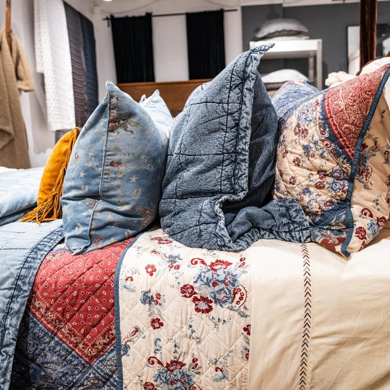 Patchwork Bandana Reversible 3Pc Quilt Set By HiEnd Accents