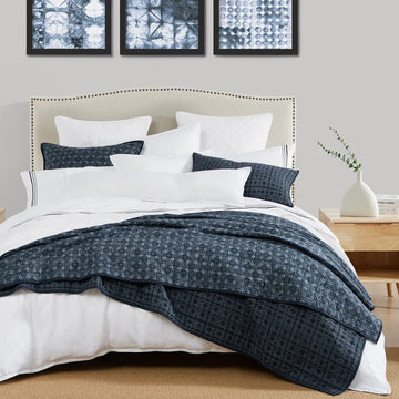 Indigo Reversible Quilt Set HiEnd Accents