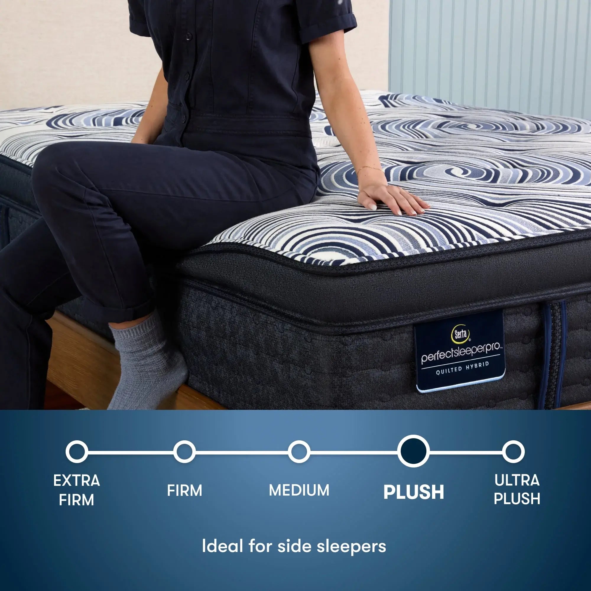 Perfect Sleeper Pro Edinburgh 15 Inch Latex Hybrid Plush Pillow Top Mattress