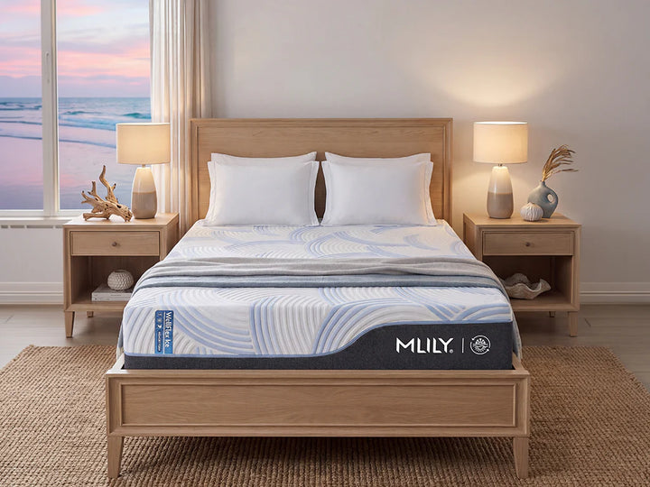 WellFlex Ice ActiveTemp Cooling, Pressure Relief Memory Foam 12 Inch Mattress By MLILY