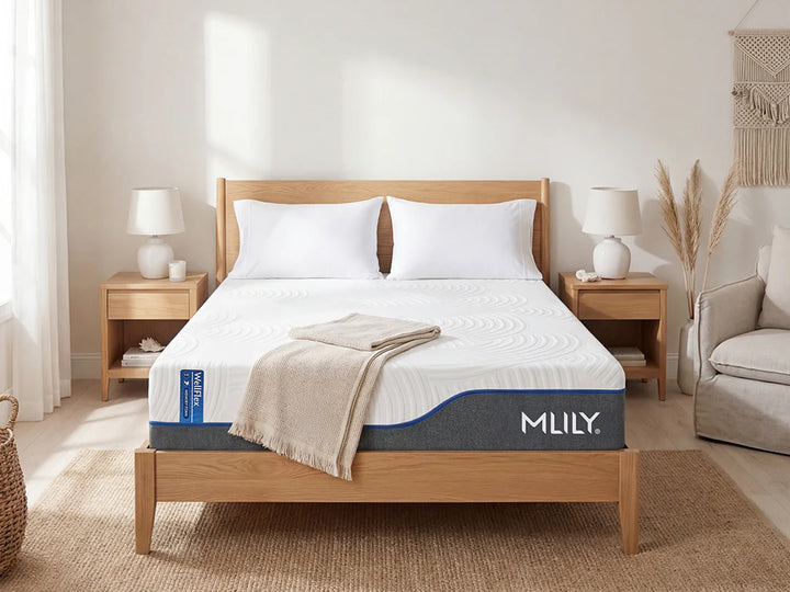 WellFlex Pressure Relief Quilted Cover Memory Foam 12 Inch Mattress By MLILY