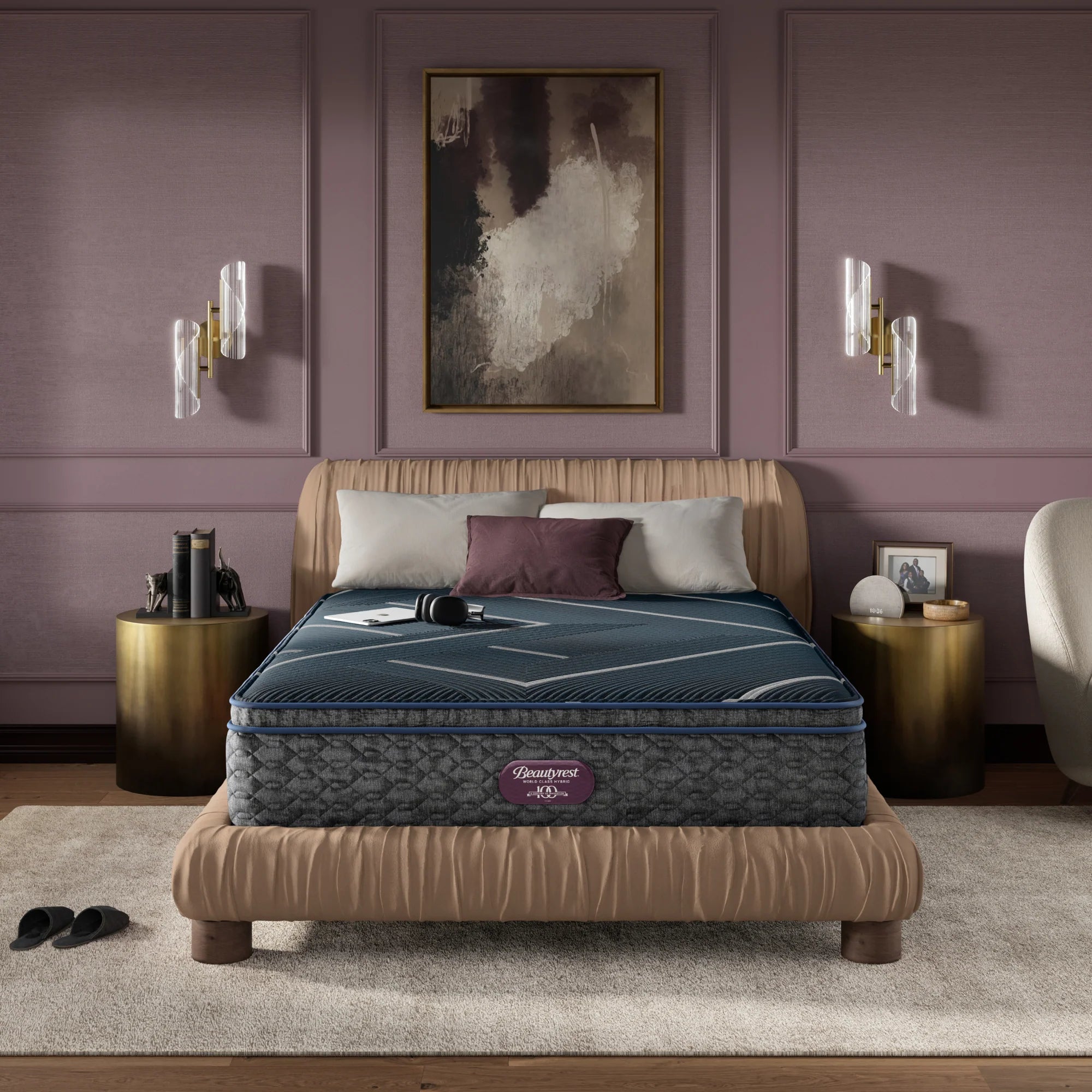 Beautyrest® World Class™ Hybrid Level Four Medium Apex Pillow Top 14 Inch Mattress