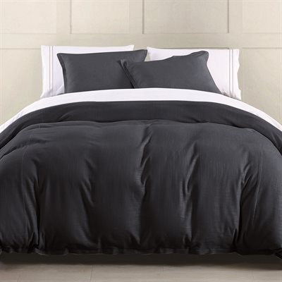 Hera Washed Linen Flange Comforter Set HiEnd Accents