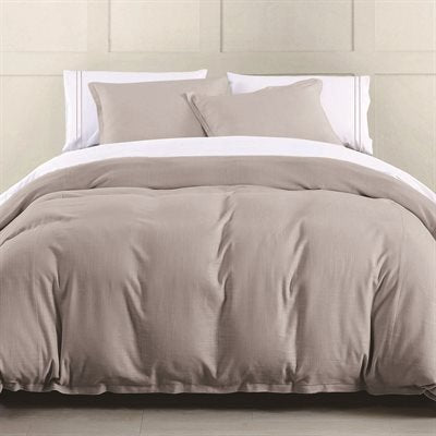 Hera Washed Linen Flange Comforter Set HiEnd Accents