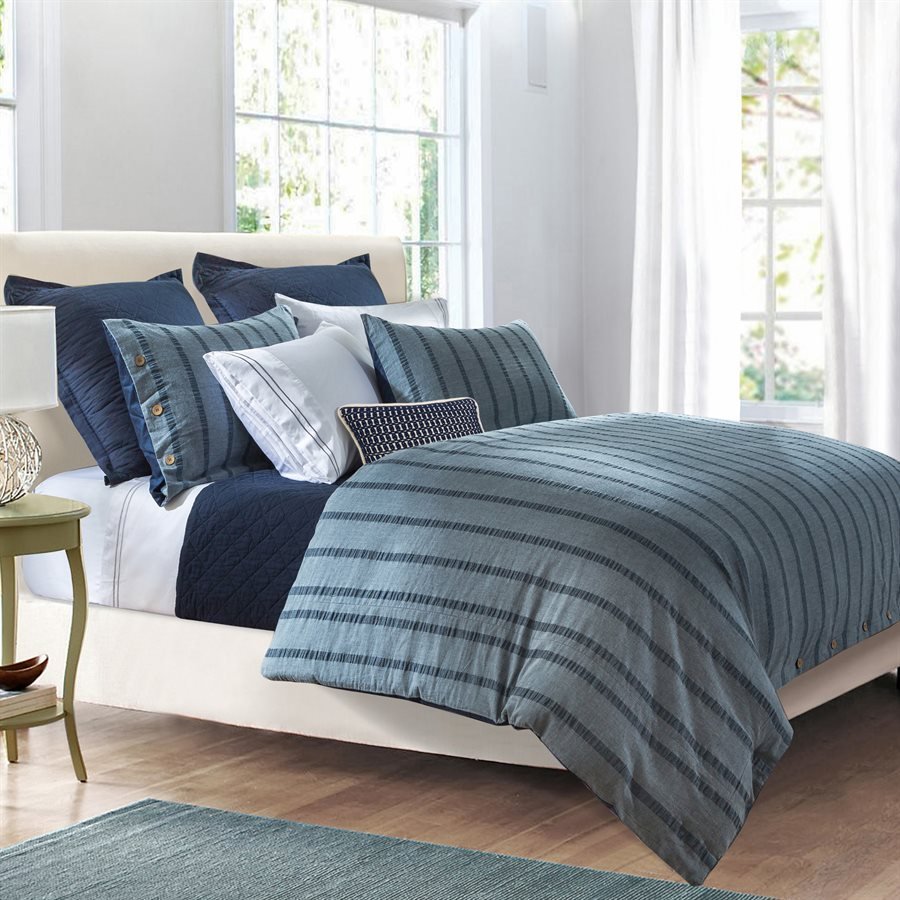 Harper Stripe Duvet Cover Set HiEnd Accents