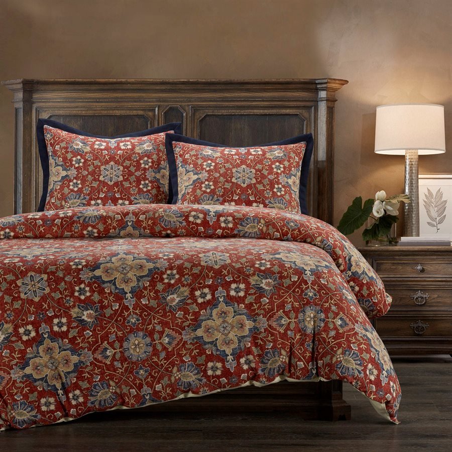 Melinda Washed Linen Comforter Set HiEnd Accents