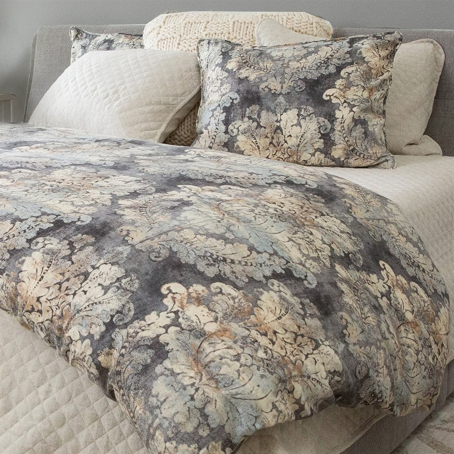 Victoria Damask Duvet Cover Set HiEnd Accents