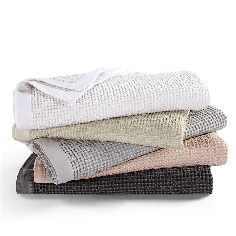 Waffle Weave Cotton Coverlet, 5 Colors HiEnd Accents