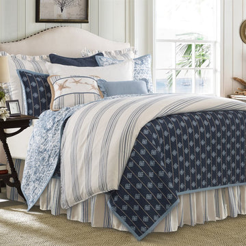 Prescott Comforter Set, Navy HiEnd Accents