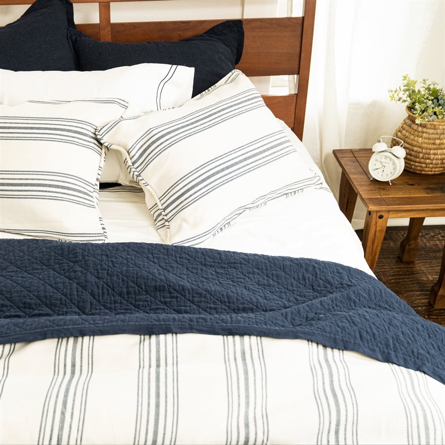 Prescott Comforter Set, Navy HiEnd Accents