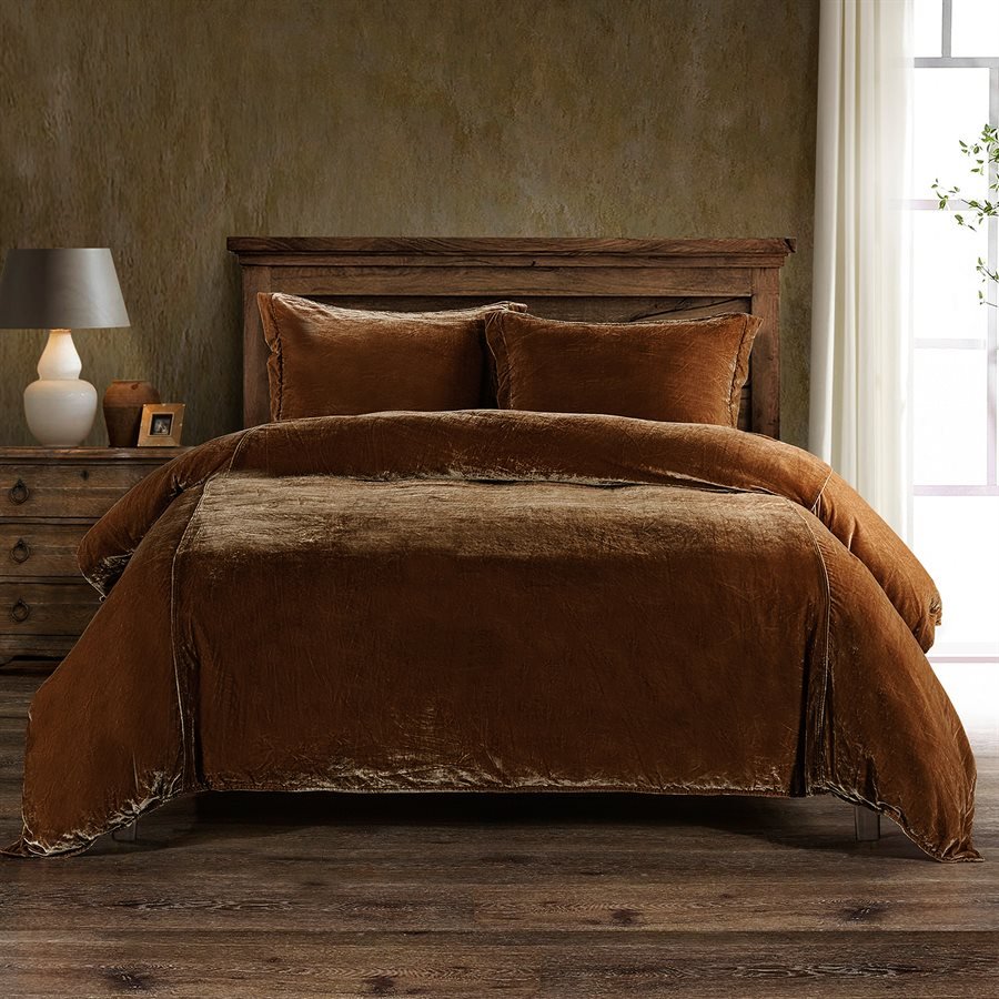 Stella Silk Velvet Duvet Set, 8 Colors HiEnd Accents