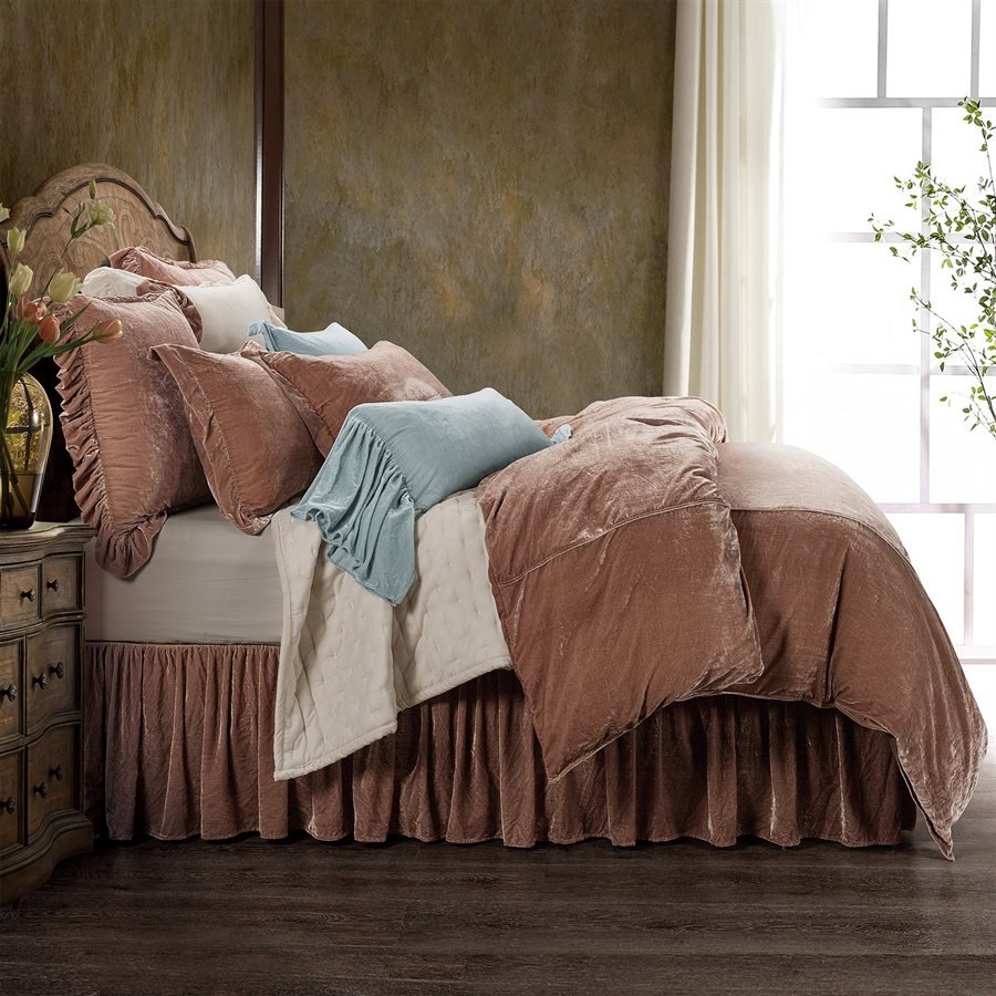 Stella Silk Velvet Duvet Set, 8 Colors HiEnd Accents