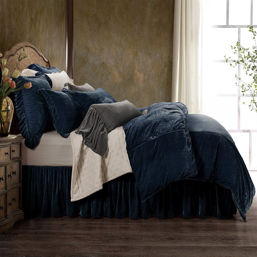 Stella Silk Velvet Duvet Set, 8 Colors HiEnd Accents