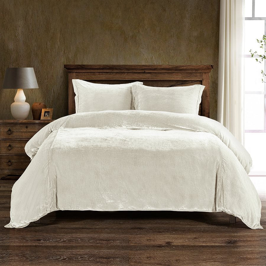 Stella Silk Velvet Duvet Set, 8 Colors HiEnd Accents