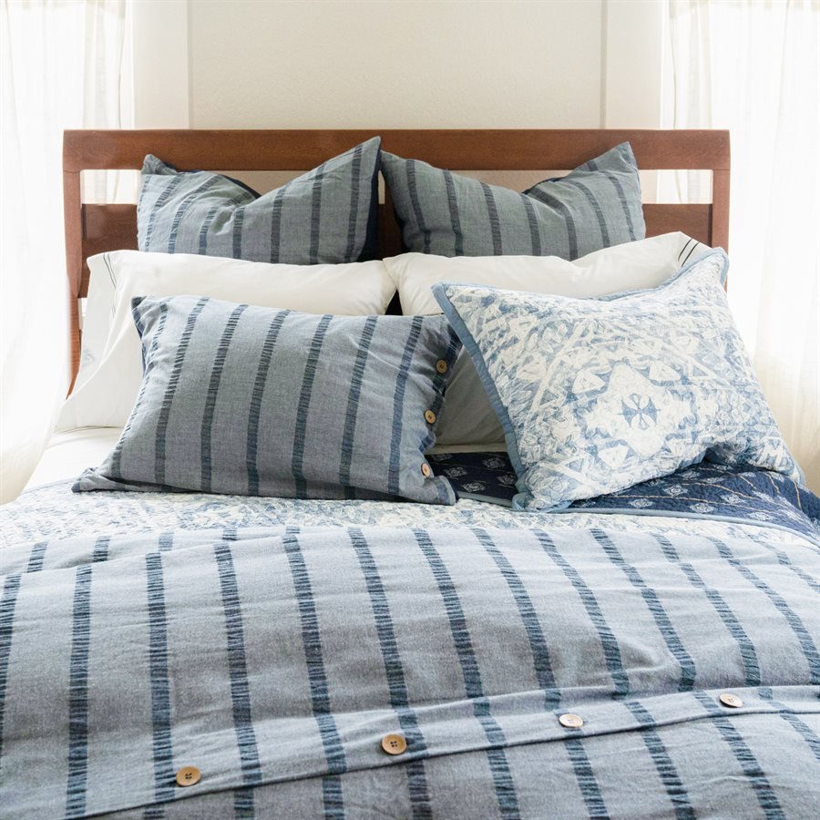 Harper Stripe Duvet Cover Set HiEnd Accents