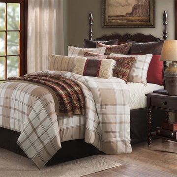 Wilson Plaid Comforter Set HiEnd Accents