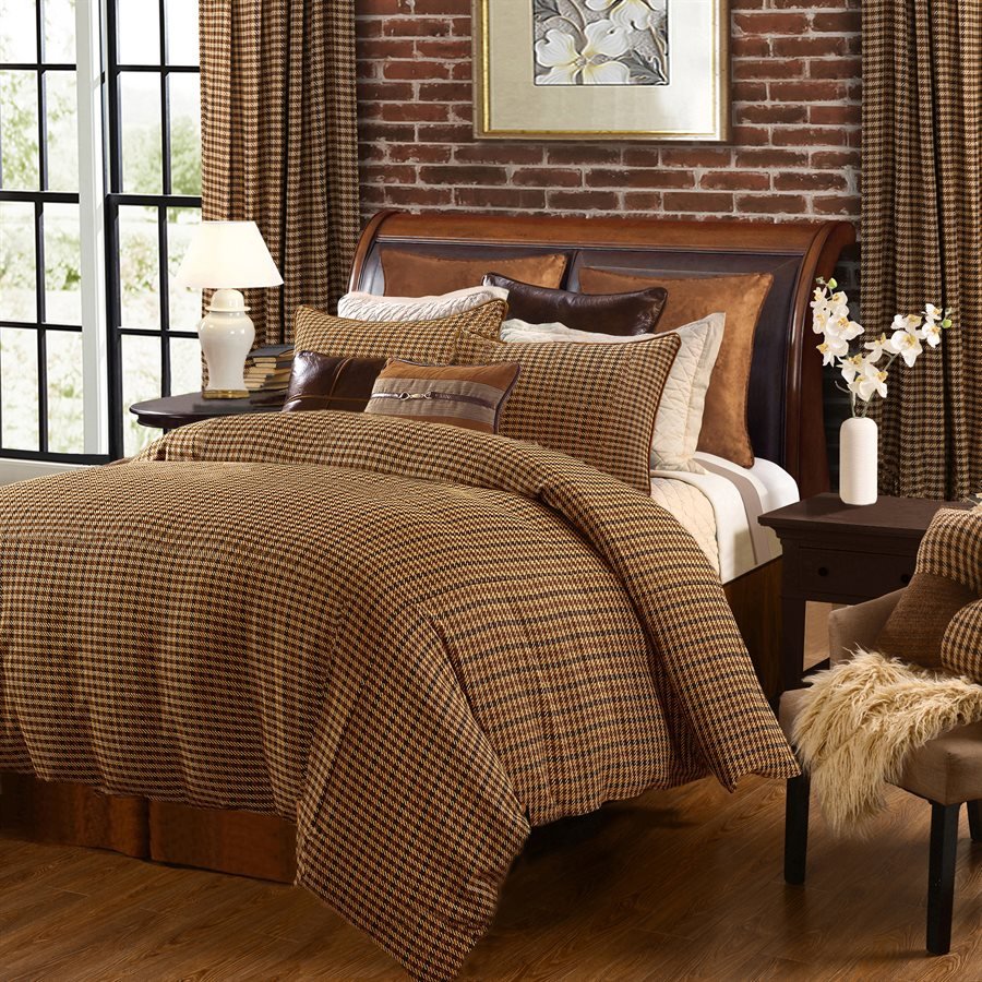 Clifton Houndstooth Comforter Set HiEnd Accents