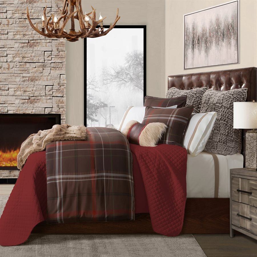 Jackson Plaid Comforter Set HiEnd Accents