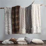 Oversized Arctic Bear Throw, Gray, 50x80 By HiEnd Accents