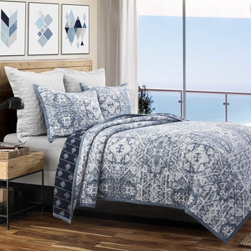 Skyler Reversible Quilt Set HiEnd Accents