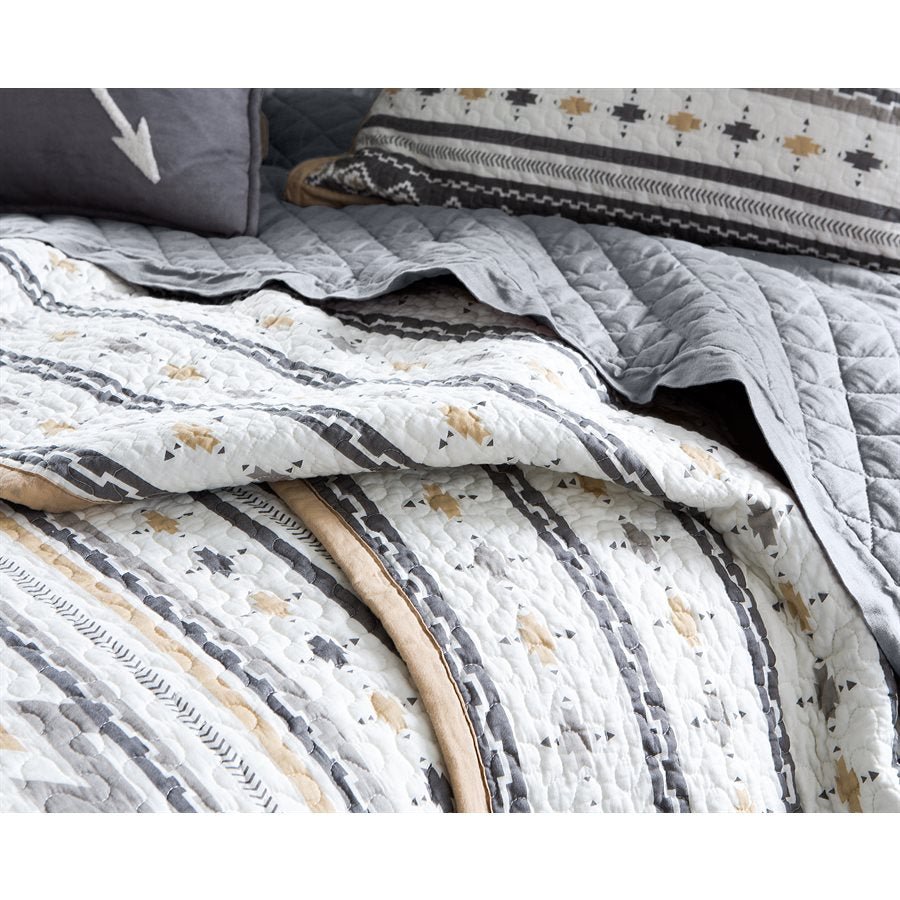 Desert Sage Reversible Quilt Set HiEnd Accents