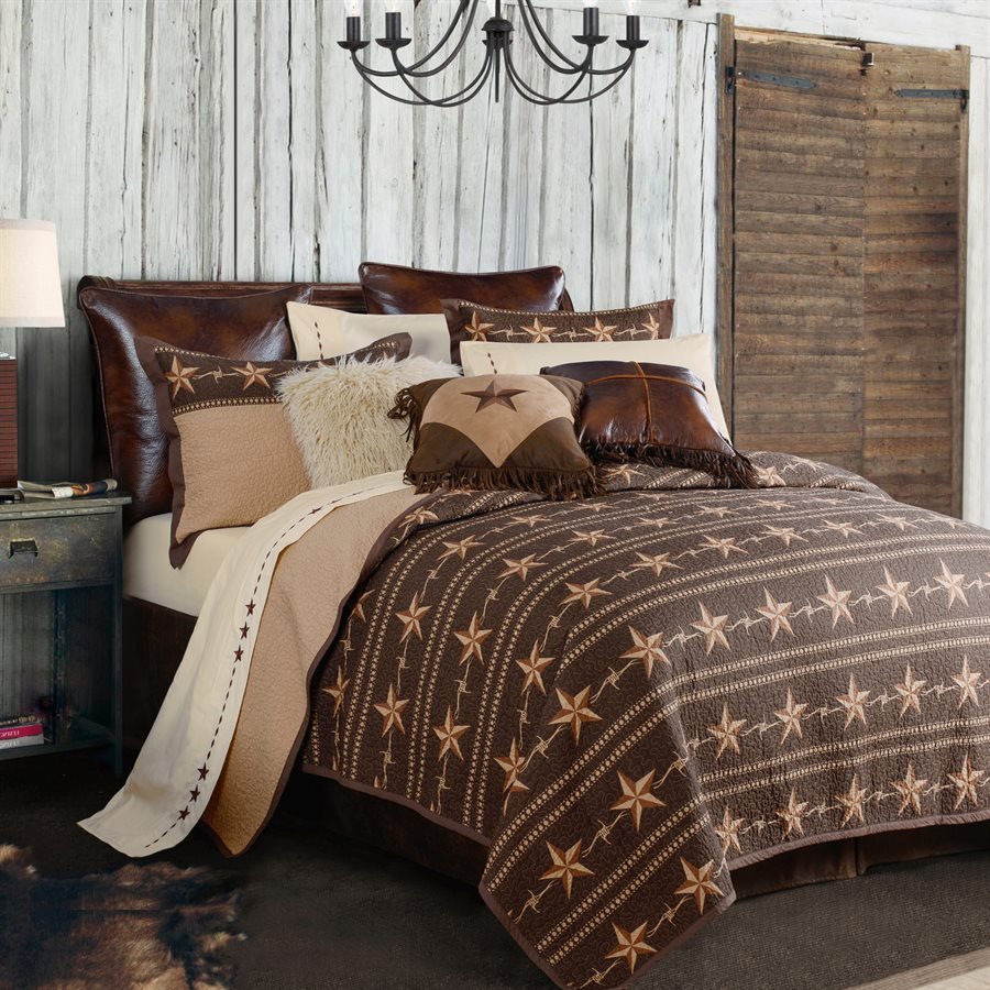 Star Ranch Reversible 3Pc Quilt Set By HiEnd Accents