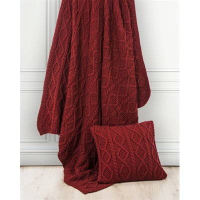 Cable Knit Soft Wool Throw Blanket HiEnd Accents