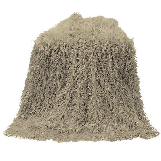 HiEnd Accents Mongolian Faux Fur Throw Blanket