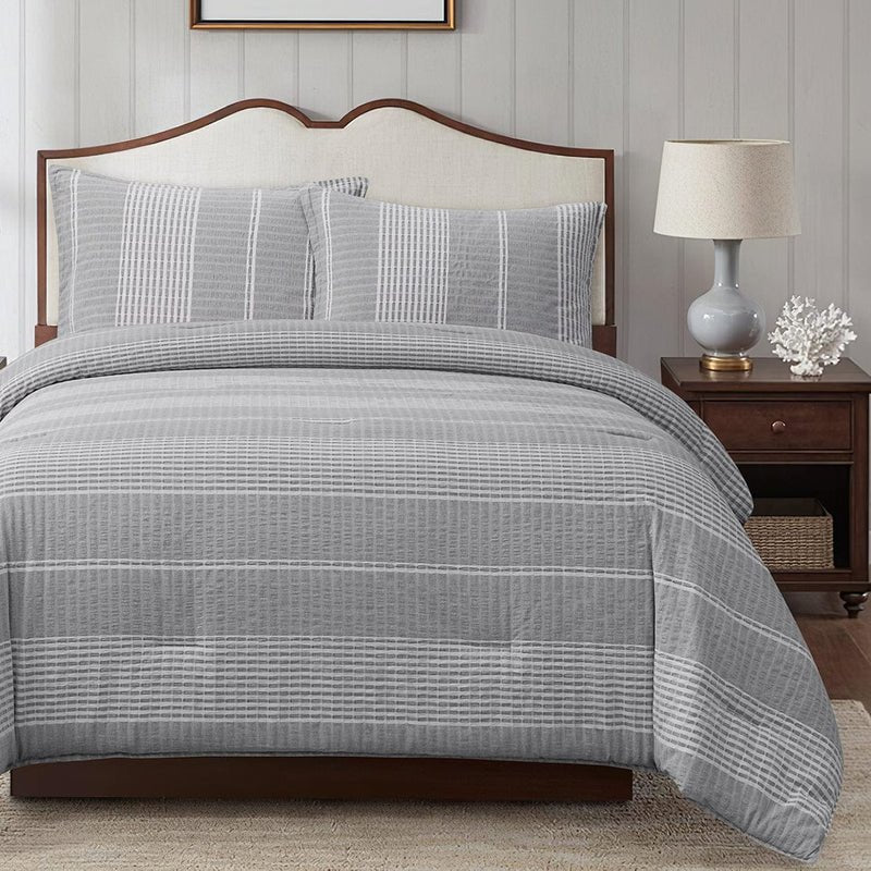 Lane Stripe Comforter Set HiEnd Accents