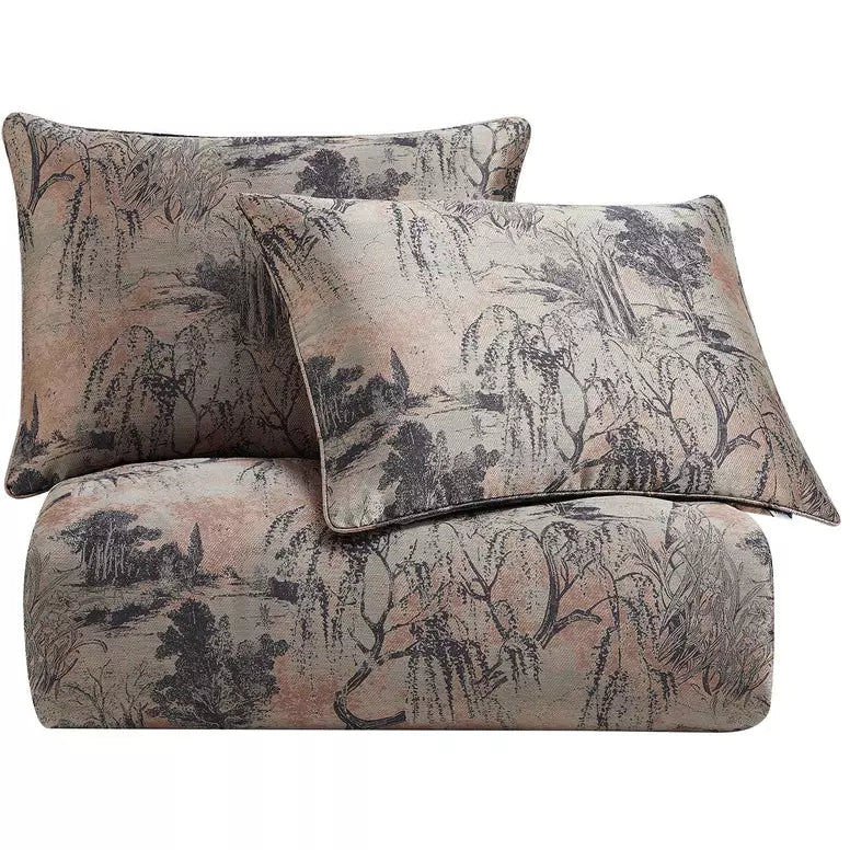 Pastoral Jacquard Duvet Cover 3Pc Set By HiEnd Accents